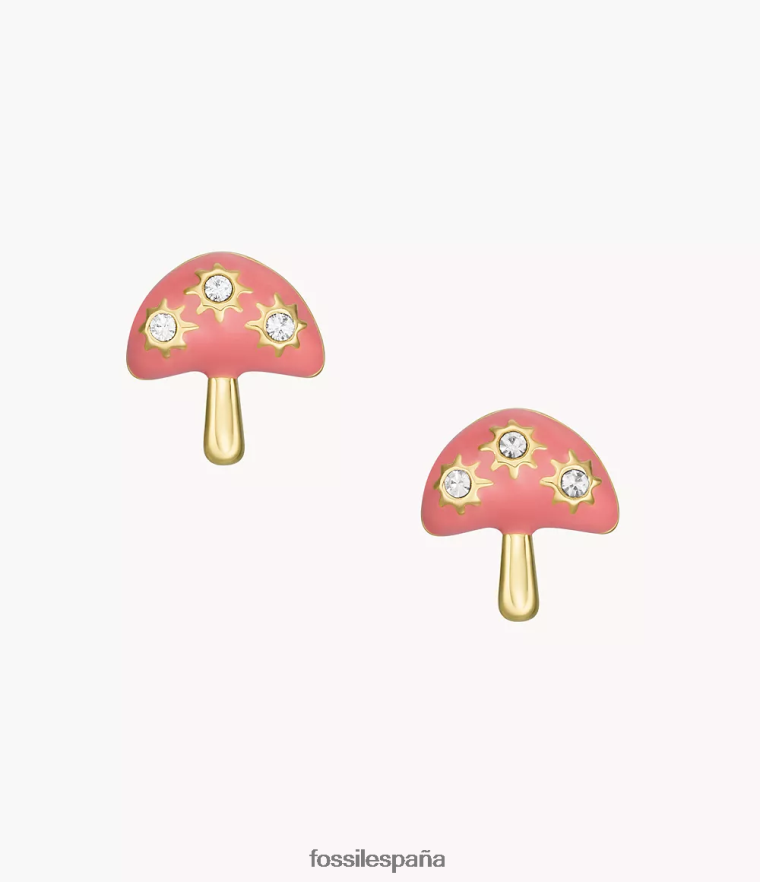 joyas 804XJ41042 rosa mujer Fossil aretes de setas de colores pop