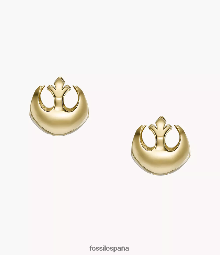 joyas 804XJ41048 tono dorado mujer Fossil Pendientes de aro de acero inoxidable de resistencia de Star Wars