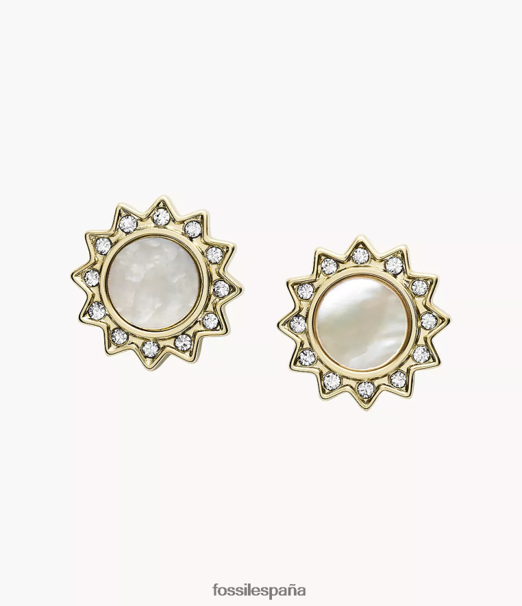 joyas 804XJ41070 madre perla mujer Fossil Pendientes de acero inoxidable Val eres mi sol