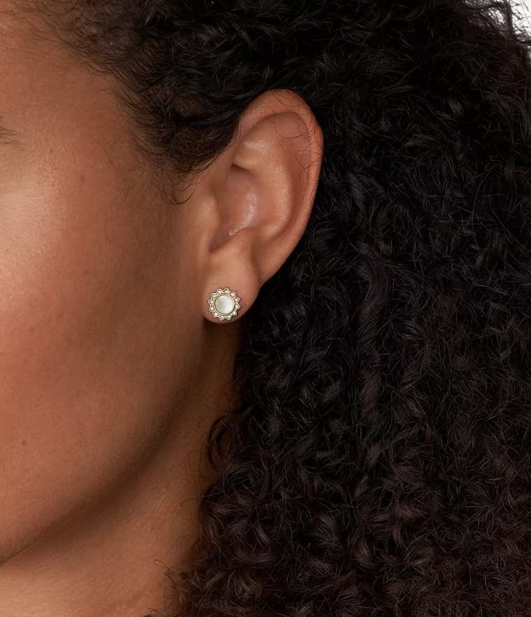 joyas 804XJ41070 madre perla mujer Fossil Pendientes de acero inoxidable Val eres mi sol