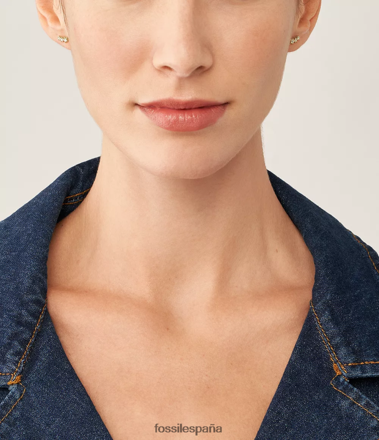 joyas 804XJ41075 tono dorado mujer Fossil Sadie bajo las estrellas pendientes escaladores de acero inoxidable