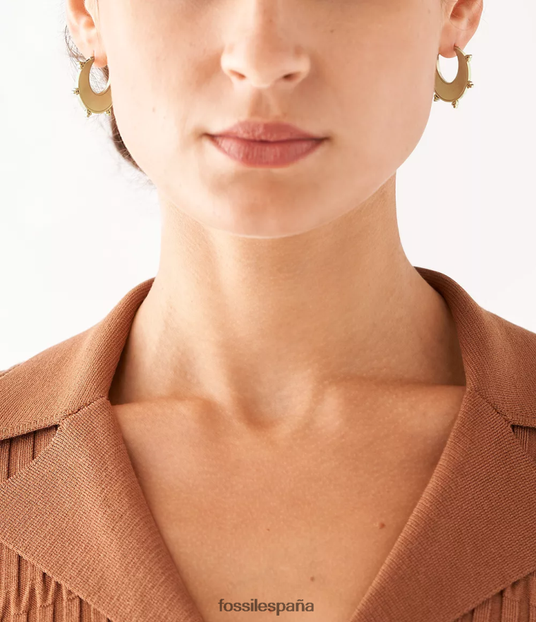 joyas 804XJ41205 turquesa mujer Fossil pendientes de aro de sol de Texas