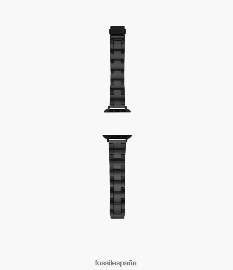 accesorio 804XJ41494 negro hombres Fossil Correa de cerámica de 38 mm/40 mm/41 mm para Apple Watch.