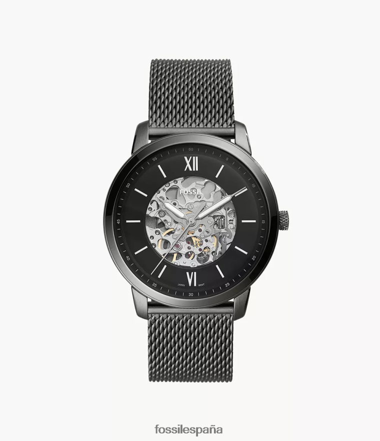 mirar 804XJ41358 fumar hombres Fossil reloj neutro automático de acero inoxidable