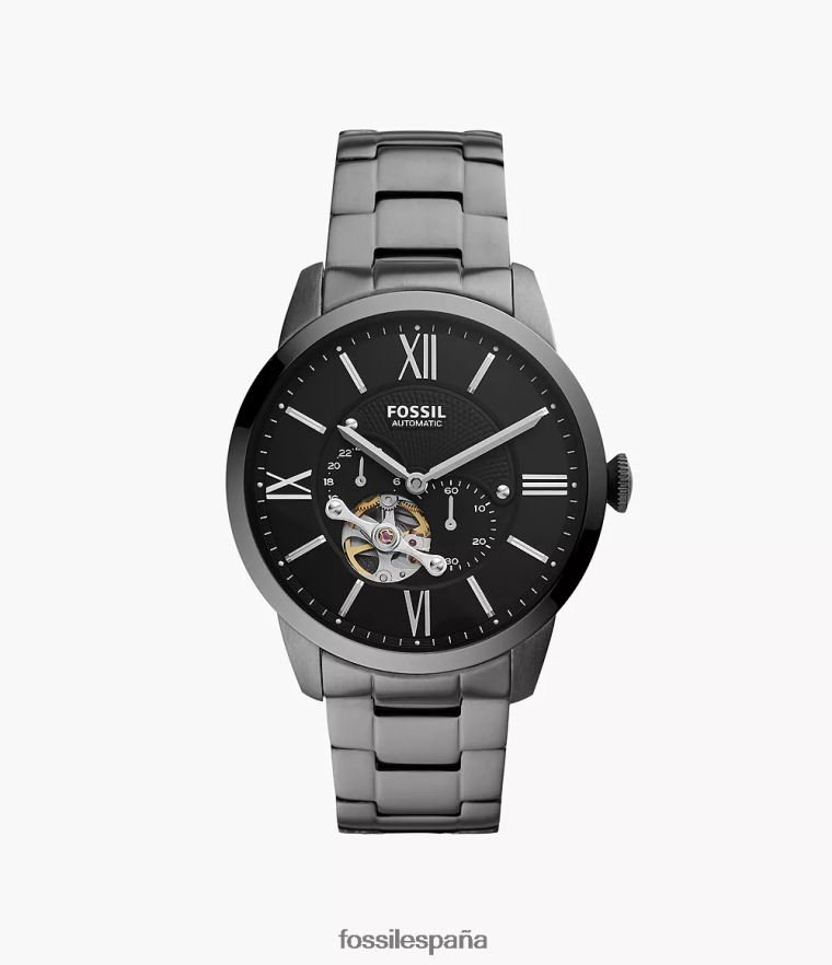 mirar 804XJ41360 fumar hombres Fossil reloj townsman automático de acero inoxidable