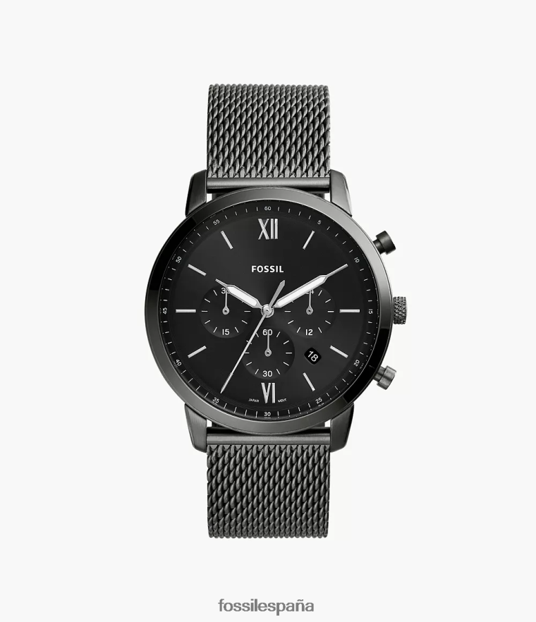 mirar 804XJ41371 fumar hombres Fossil reloj neutro cronógrafo de malla de acero inoxidable