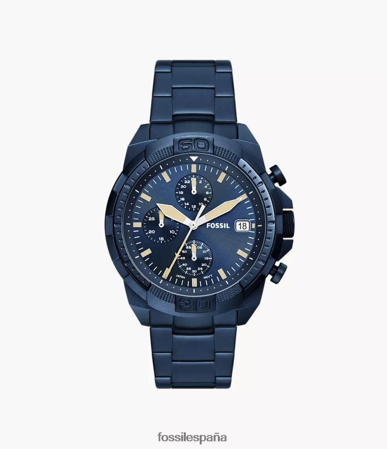 mirar 804XJ41556 Armada hombres Fossil reloj bronson cronógrafo de acero inoxidable