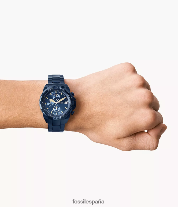 mirar 804XJ41556 Armada hombres Fossil reloj bronson cronógrafo de acero inoxidable