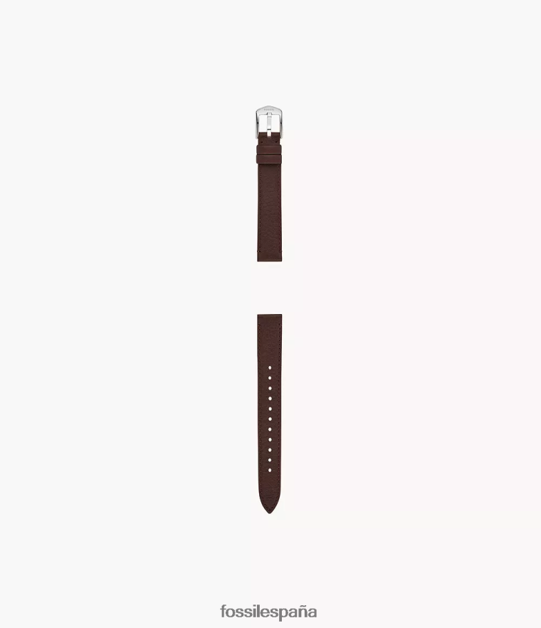 accesorio 804XJ4131 marron oscuro mujer Fossil Correa de cuero de cuero de 14 mm
