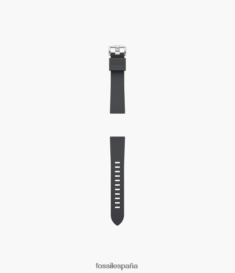 accesorio 804XJ4160 gris mujer Fossil Correa de silicona de 20 mm.