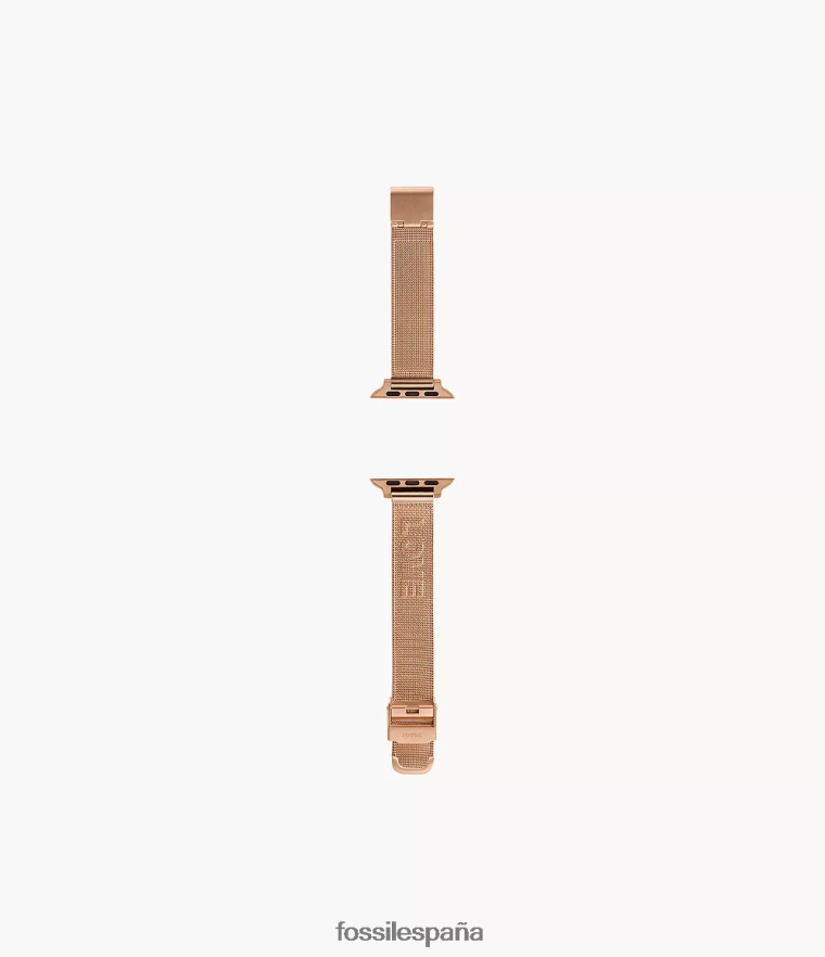 accesorio 804XJ4257 tono oro rosa mujer Fossil Correa de malla de acero inoxidable de 38 mm/40 mm/41 mm para Apple Watch