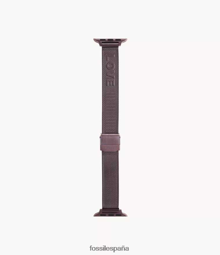 accesorio 804XJ4268 vino mujer Fossil Correa de malla de acero inoxidable de 38 mm/40 mm/41 mm para Apple Watch