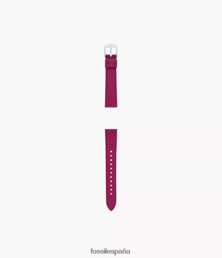 accesorio 804XJ4278 frambuesa mujer Fossil Correa de cuero de cuero de 16 mm
