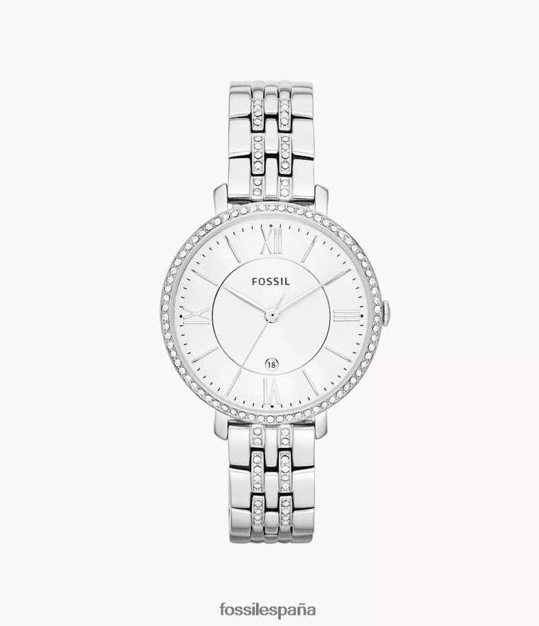 mirar 804XJ471 plata mujer Fossil reloj jacqueline de acero inoxidable