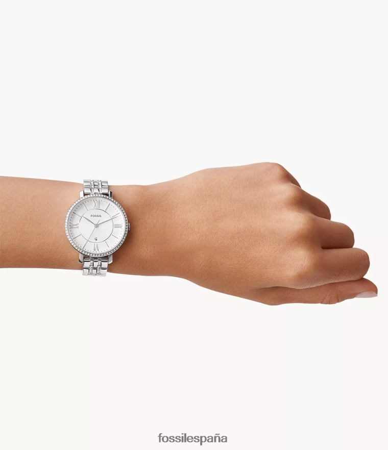 mirar 804XJ471 plata mujer Fossil reloj jacqueline de acero inoxidable